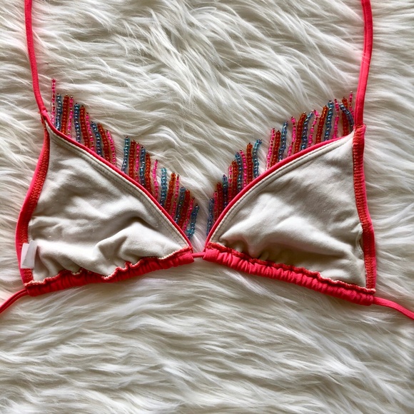 [55] AZTEC ROSE Bright Pink Bikini Top - Picture 4 of 6